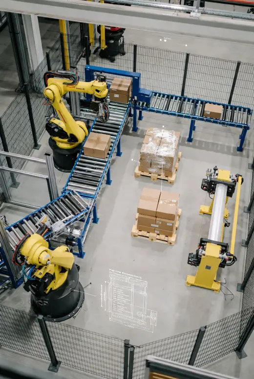 High-Density Top-Off — palletizing robot working independently